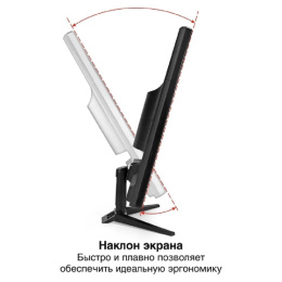 Монитор 24" ExeGate EB2400A VA LED Grade A+, FHD, 1920x1080@75Гц, 16:9, 200cd/m2, 3000:1, 178°/178°, 5ms, D-Sub, HDMI, Flicker-free, Low Blue Light, кабель HDMI 1.5м, VESA 75x75, регулировка наклона tilt , черный EX297377RUS