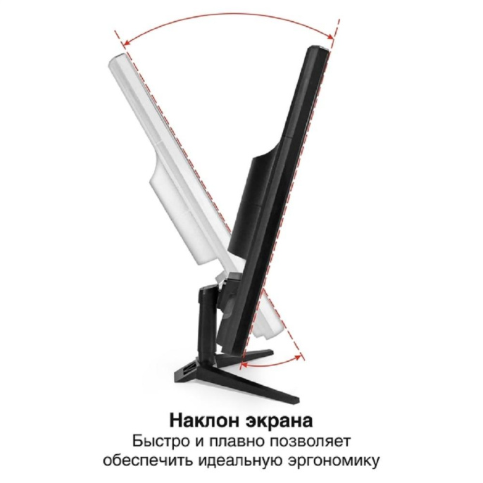 Монитор 24" ExeGate EB2400A VA LED Grade A+, FHD, 1920x1080@75Гц, 16:9, 200cd/m2, 3000:1, 178°/178°, 5ms, D-Sub, HDMI, Flicker-free, Low Blue Light, кабель HDMI 1.5м, VESA 75x75, регулировка наклона tilt , черный EX297377RUS