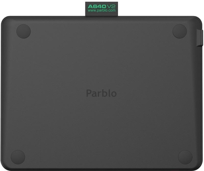Графический планшет Parblo A640 V2 Black перо P05/ 5080 LPI/266 RPS/клавиш 4/8192 уровней нажатия/USB C