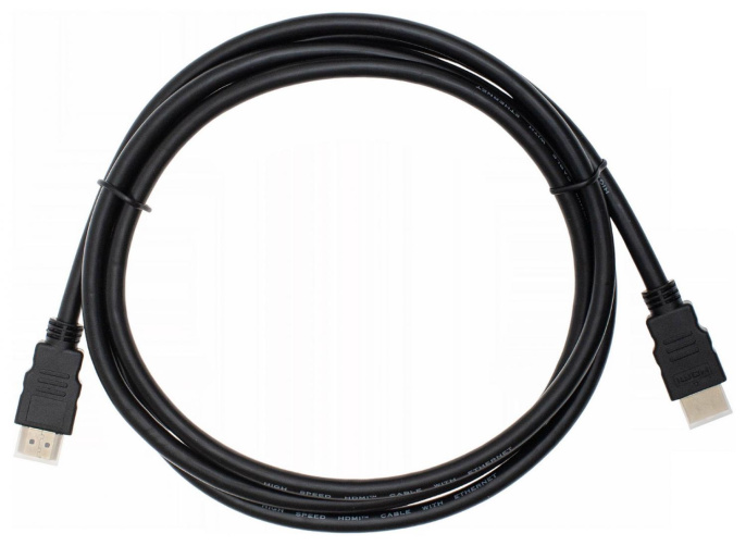 Кабель аудио-видео Cactus CS-HDMI.1.4-1.8,  HDMI (m) -  HDMI (m),  ver 1.4,  1.8м, GOLD,  черный