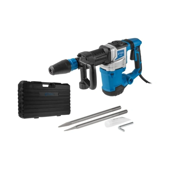 Отбойный молоток BULL SH 1601 в чем. 1500 Вт, 9-25 Дж, SDS-max, 900-2100 уд/мин, 5м кабель 1333623