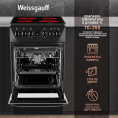 Плита Электрическая Weissgauff WES 2V16 BE черный стеклокерамика без крышки