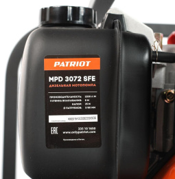 Мотопомпа Patriot MPD 3072 SFE 1200л/мин для гряз.воды 335101650