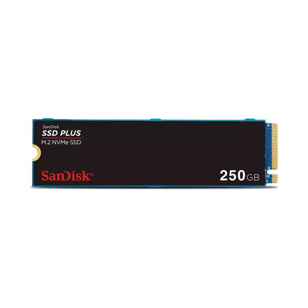 Твердотельный накопитель SanDisk SSD PLUS M.2 2280 NVMe 250Gb, 2400MBs/1500MBs TBW 40, SDSSDA3N-250G-G26, 1 year