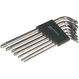 Набор TORX экстрадлинных ключей ROCKFORCE Т10Н-Т40Н с отверстием 7пр. RF-5071TL RF-5071TL(5729)