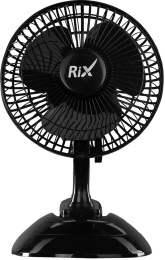 Вентилятор настольный RIX RDF-1500WB 15Вт скоростей:2 черный упак.:1шт