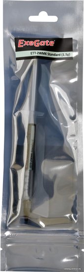 Термопаста ExeGate ETТ-2WMK Standard (1,63 Вт/(м•К), 1.5г, шприц с лопаткой) EX282350RUS