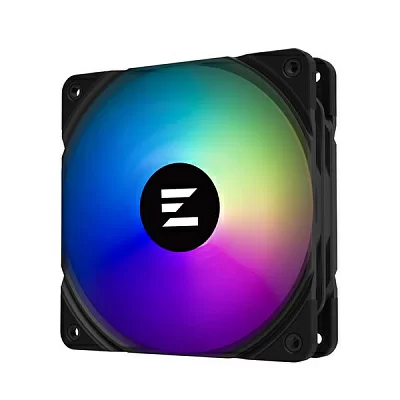Вентилятор для корпуса ZALMAN ZM-AF120 ARGB BLACK, 120x120x25mm, 4-PIN PWM, 600-2000 RPM, 29,7 DBA MAX, HYDRO BEARING