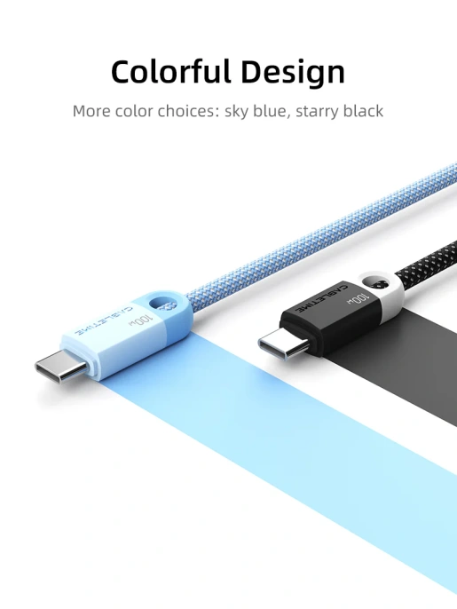 Кабель USB-C CABLETIME CUP0E (CT-CM100-PBL0.5) синий 0,5 м для смартфонов, планшетов