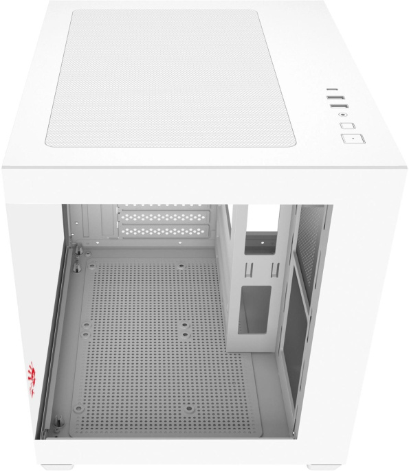 Корпус mATX BLOODY CC-121, Mini-Tower, без БП,  белый [cc-121-wh]