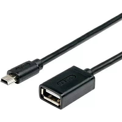 Кабель 0.1 m USB(Af)   miniUSB OTG ATcom AT2822