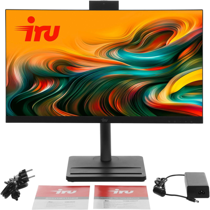 Моноблок IRU Tactio 24ID 24.5" Full HD i3 1215U 1.2 8Gb SSD256Gb UHDG Windows 11 Pro 64 GbitEth WiFi BT 90W Cam черный 1920x1080