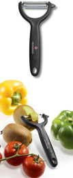 Овощечистка для овощей и фруктов Victorinox Tomato and Kiwi черный упак.:европодвес 7.6079