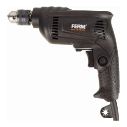 Дрель FERM IND 450W, 0-3300 об/мин, сталь/дерево-10/25 мм 5010000012 PDM1048P