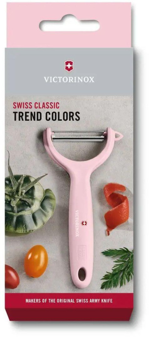 Овощечистка для овощей и фруктов Victorinox Tomato and Kiwi розовый 7.6079.52