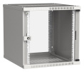 Шкаф коммутационный ITK Linea WE LWE3-09U64-GF настенный,  стеклянная передняя дверь,  9U,  600x450x450 мм