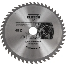 Диск пильный по дереву (250х32/30 мм; 2.8 мм; 48Z) Elitech 1820.056500