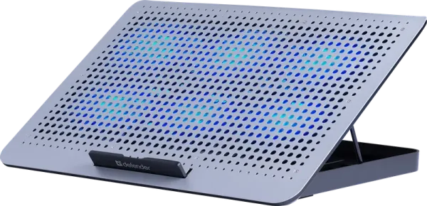 Подставка для ноутбука Defender NS-520, 15.6", 350х256х26 мм, 2хUSB, вентиляторы 6 х 60 мм, 73г, серебристый/черный 29520