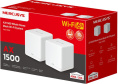 Бесшовный Mesh роутер Mercusys Halo H60X(2-pack) AX1500 10/100/1000BASE-TX белый (упак.:2шт)