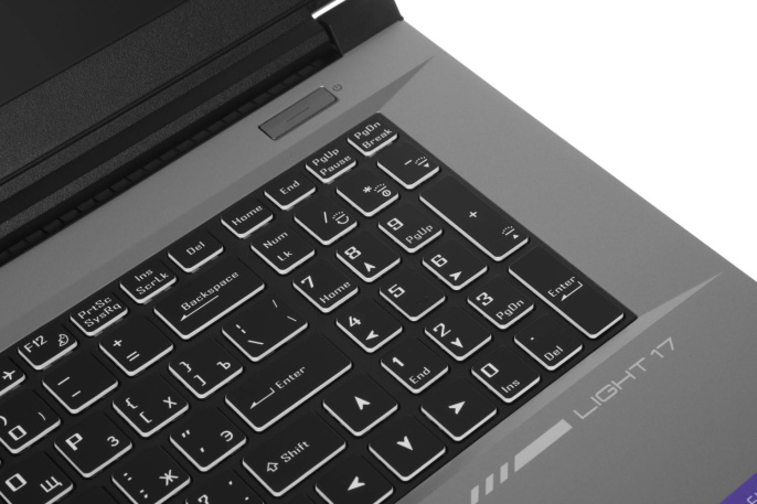 Ноутбук Machenike L17 Satellite S Core i5 12450H 16Gb SSD512Gb NVIDIA GeForce RTX 3050 4Gb 17.3" IPS FHD 1920x1080 FreeDOS grey WiFi BT Cam 2668mAh JJ00GX00JRU