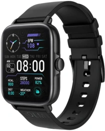Умные часы Colmi P28PLUS Black Frame Black Silicone Strap черный корпус с черным силиконовым ремешком