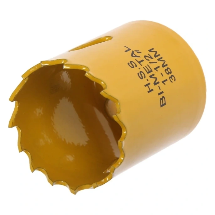 Коронка биметаллическая с дополнительной фиксацией 38 мм, M16 ТУНДРА 7351931