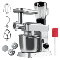 RAGEX Кухонный комбайн 8 в 1 RAGEX R104-900, 4.5л, 1300Вт, серебристый