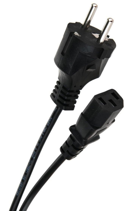 Кабель компьютер - розетка 220V 1.8м Европейский стандарт TP021-1.8-BK