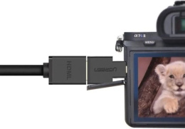 Адаптер UGREEN 20106 Micro HDMI Male to HDMI Female Adapter. Цвет: черный (20106_)