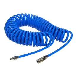 Шланг воздушный спиральный с быстросъемными соединениями 10 м; 8х12 мм AIST 909180120-10 00-00009034