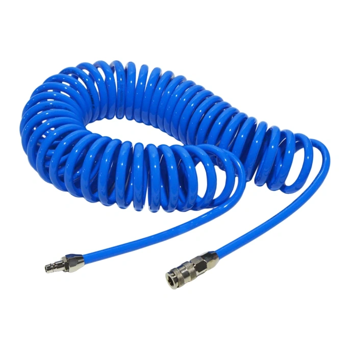 Шланг воздушный спиральный с быстросъемными соединениями 10 м; 8х12 мм AIST 909180120-10 00-00009034