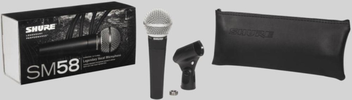 Микрофон SHURE SM58-LCE,  черный