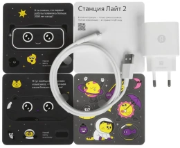 Умная колонка ЯНДЕКС Станция Лайт 2 без часов, 6Вт, с Алисой, графитовый [yndx-00028gry]