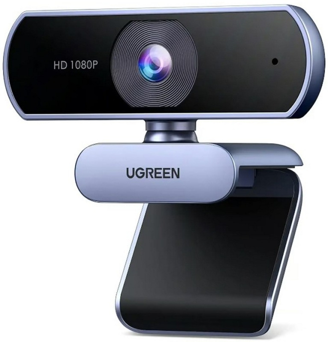 Веб-камера UGREEN CM678 (15728) USB WEB Camera 1080P@30hz. Цвет: серебристый