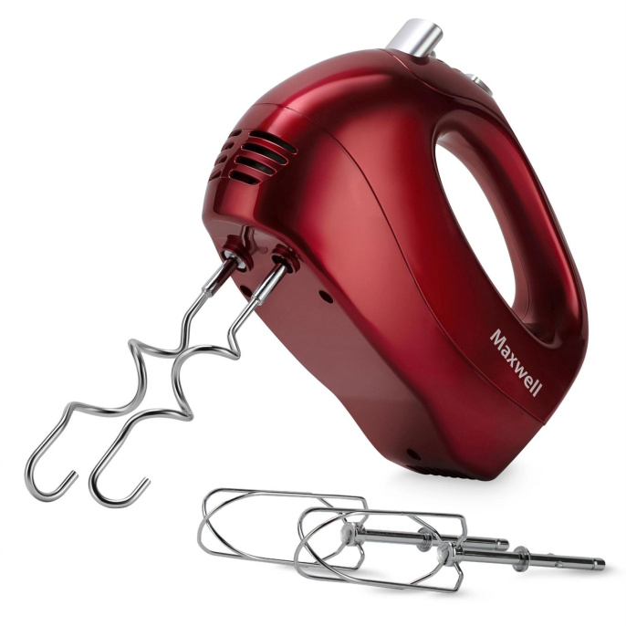 Миксер Maxwell MW-1357 R, ручной,  красный