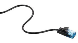 Патч-корд HAMA Slim-Flexible UTP, кат.6, 1.5м, 4 пары, многожильный, черный