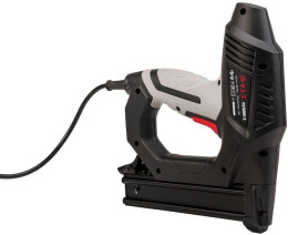 Степлер P.I.T PST6001-C длина скоб:15-25 мм, длина гвоздей: 15-32 мм, вместимость магазина: 100 шт, скорость работы: 20 шт/мин, тип скоб: 18Ga, тип гвоздей: 18Ga, питание: сеть 220 В, 50 Гц, потребляемая мощность: 45 Вт