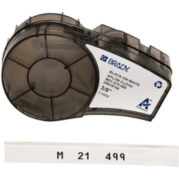 Лента 9.53мм/4.87м, нейлон, черный на белом Brady M21-375-499 brd110893
