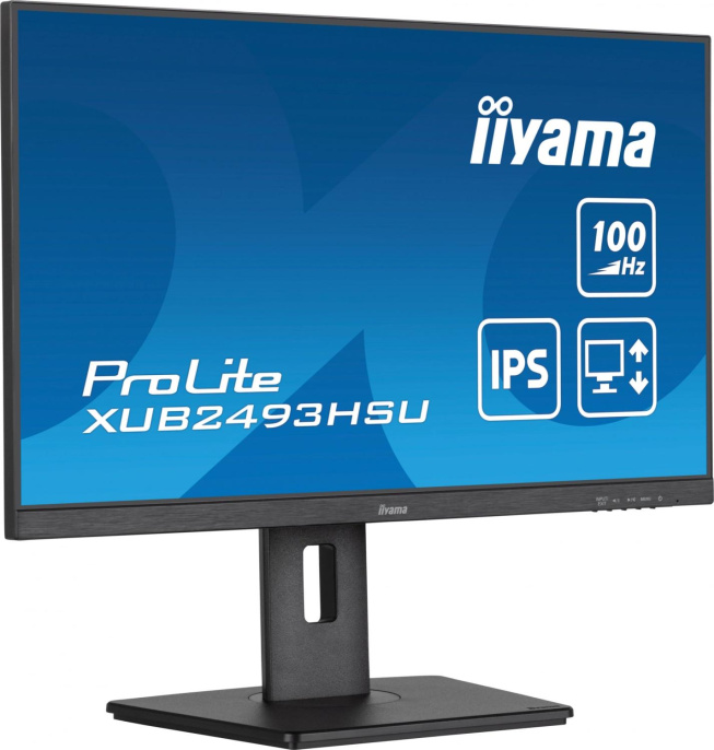 23.8" Монитор Iiyama ProLite XUB2493HSU-B7,  1920x1080,  IPS,  100Гц,  1хHDMI,  1хDP,  черный