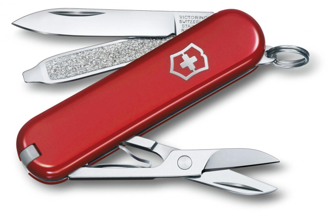 Складной нож Victorinox Classic SD Style Icon, функций: 7, 58мм, коробка подарочная [0.6223.g]