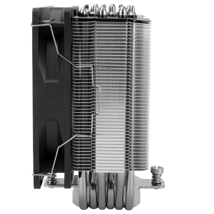 Кулер для процессора/ CPU Cooler Thermalright Burst Assassin 120 SE 4-pin PWM, 148mm, Al/Cu, 6x6mm, 1x120mm, 66.17CFM, 25.6dBA, 1550RPM, S: 1851/1700/1200/115X, AM5/AM4, silver, black (BA120-SE)