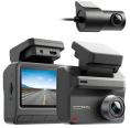 Автомобильный видеорегистратор DDPai Z50 Pro Dual GPS  (разрешение видео: 3840 x 2160 @ 25fps (передняя)/ 1920 x 1080 @ 25fps (задняя), обьектив: F1.8, поле обзора 143°, 2G4P (передняя)/F2.0, поле обзора 124°, 2G2P (задняя), экран: 3 дюйма, суперконденсат