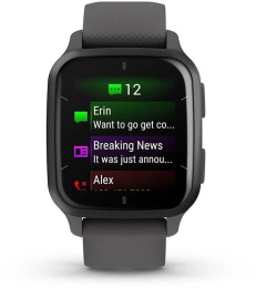 Смарт-часы Garmin Venu Sq 2,  35.9мм,  1.4",  серый/серый [010-02701-10]