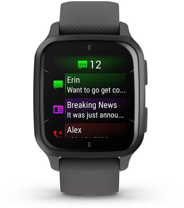 Смарт-часы Garmin Venu Sq 2,  35.9мм,  1.4",  серый/серый [010-02701-10]