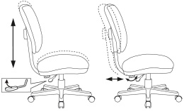 Кресло детское Бюрократ CH-W204NX голубой Sticks 06 крестов. пластик пластик белый