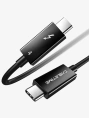 Кабель CABLETIME CT40K (CT-C160-U31-TB4-BB1.8) 1.8 м THUNDERBOLT 4 8K/40G/100W черный