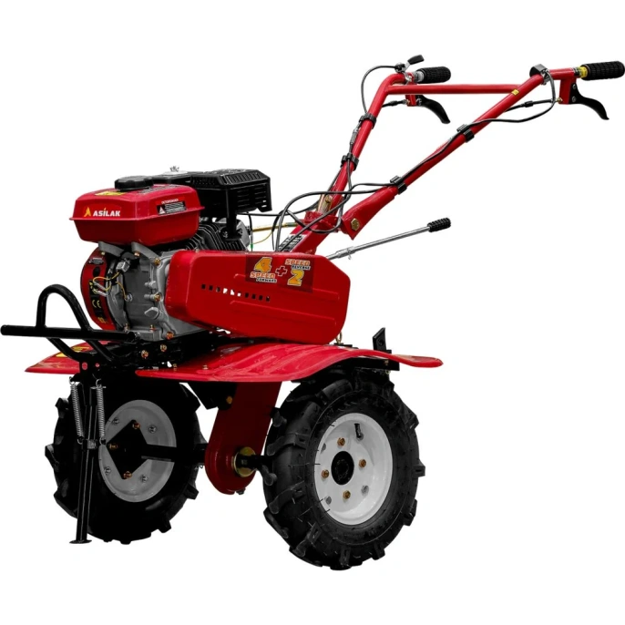 Культиватор бензиновый ASILAK SL-85BL (арт. AS2312-1) колёса 4.00-10 AS2315-2