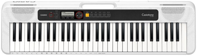 Синтезатор Casio CT-S200WE 61клав. белый