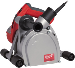 Штроборез Milwaukee WCS 45 4933383350 1900 Вт, 5800 об/мин, диск: 150 мм, ширина штробы: 17-45 мм, глубина реза: до 45 мм, система пылеудаления, защита от перегрузки, фиксация шпинделя