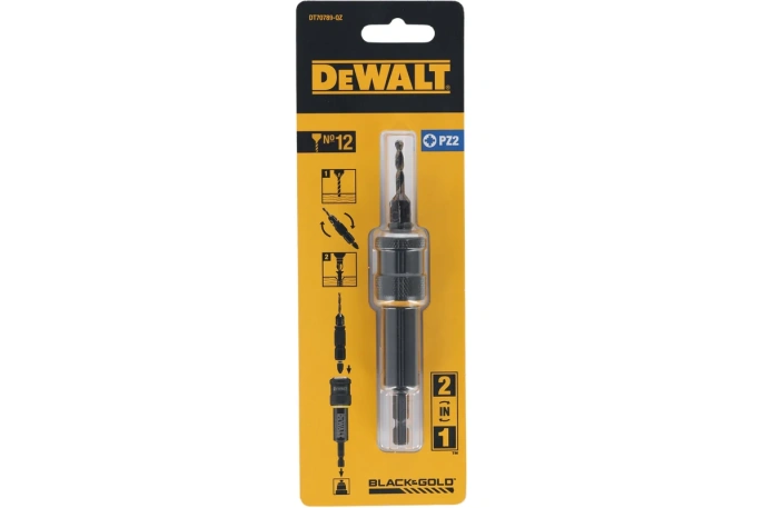 Быстросменный узел DeWalt DT70789-QZ тип биты: односторонняя, тип шлица: крест PZ2, длина: 25мм, тип хвостовика: шестигранный HEX , диаметр хвостовика: 6.35мм, материал изготовления: инструментальная сталь, комплектация